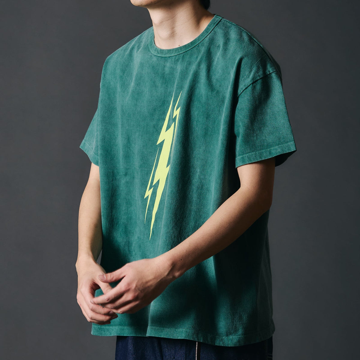 Pigment Dye】14/- G.O.A.T S/S T-shirt【LIGHTNING】BR-25314 – BARNS