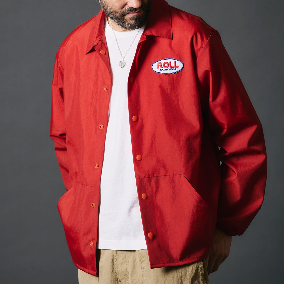 60s Nylon Coach Jacket【ROLL】BR-24332 – BARNS OUTFITTERS