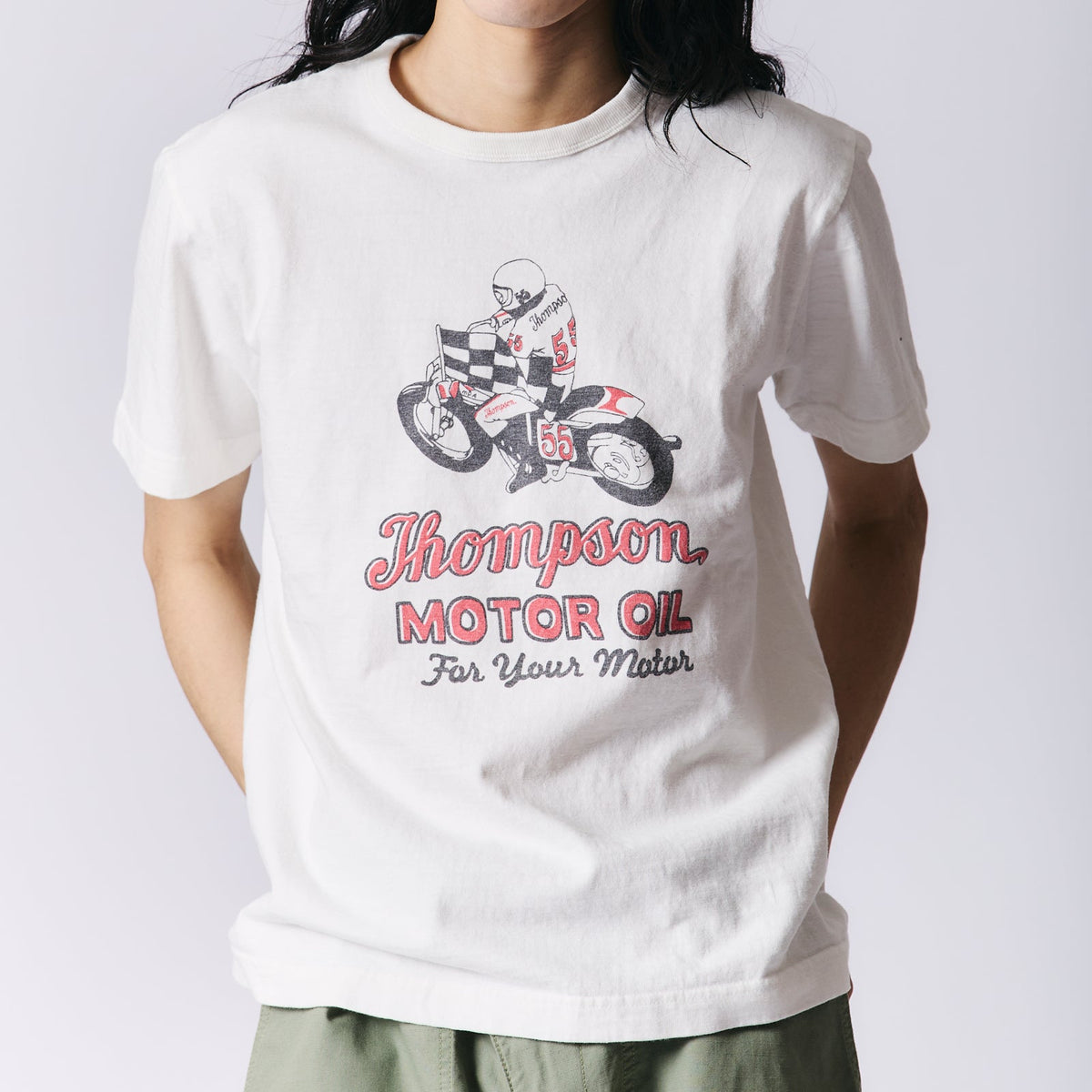 STANDARD” TSURIAMI Crew Neck Print T-Shirt【Thompson MOTOR