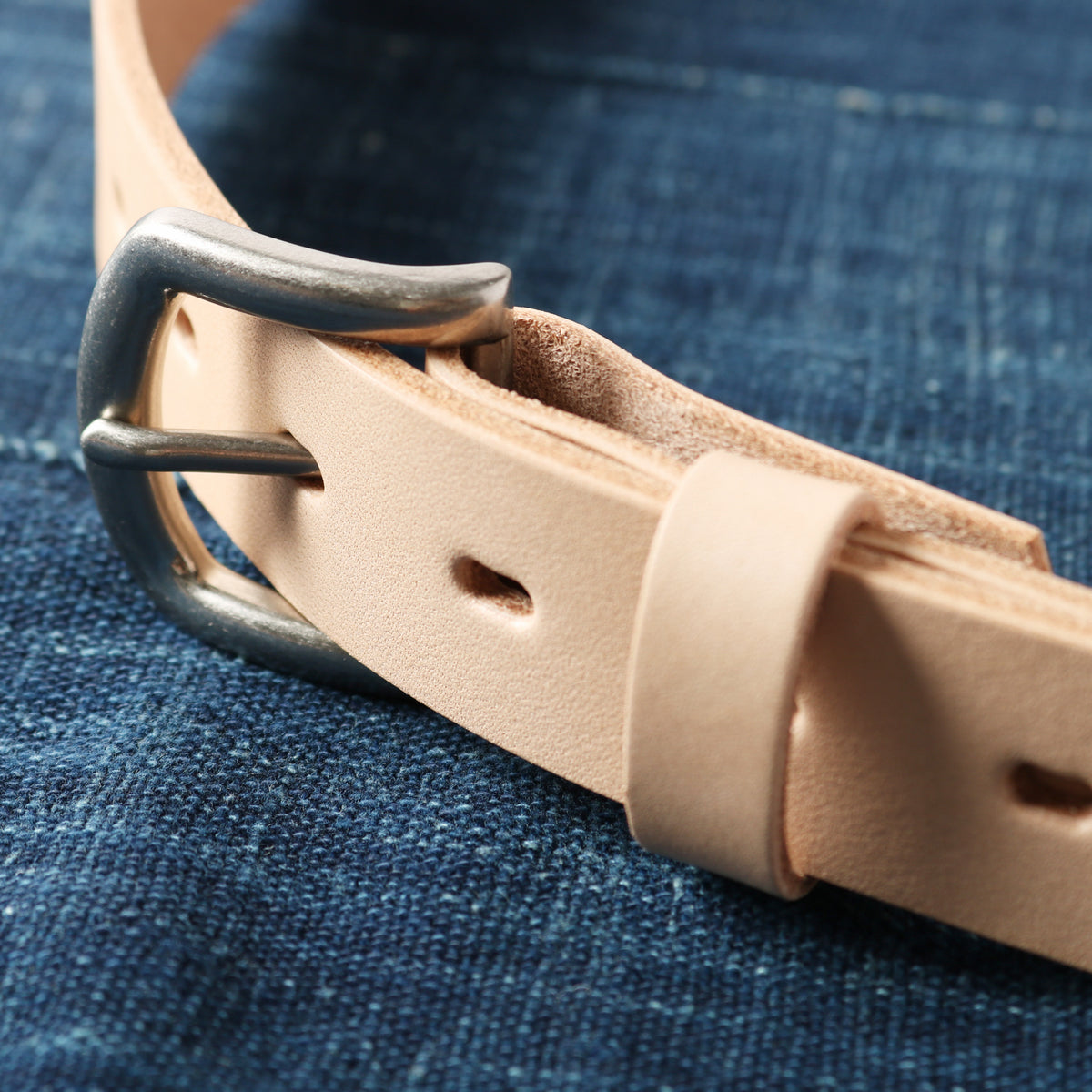 Himeji Leather】30mm Leather Belt【Natural Leather】LE-4346
