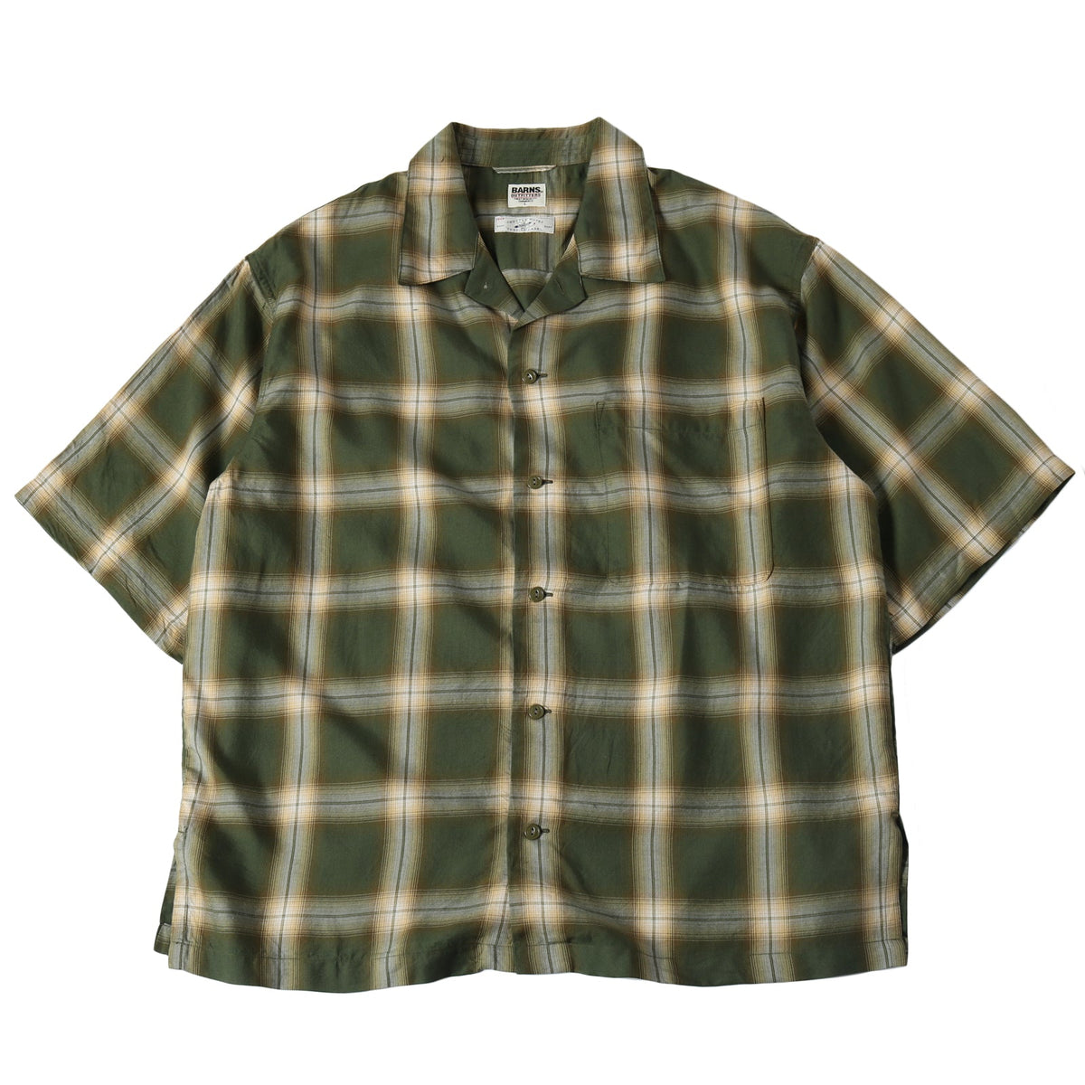 Ombre Check S/S Shirt 【Shuttle notes】 BR-24201 – BARNS OUTFITTERS