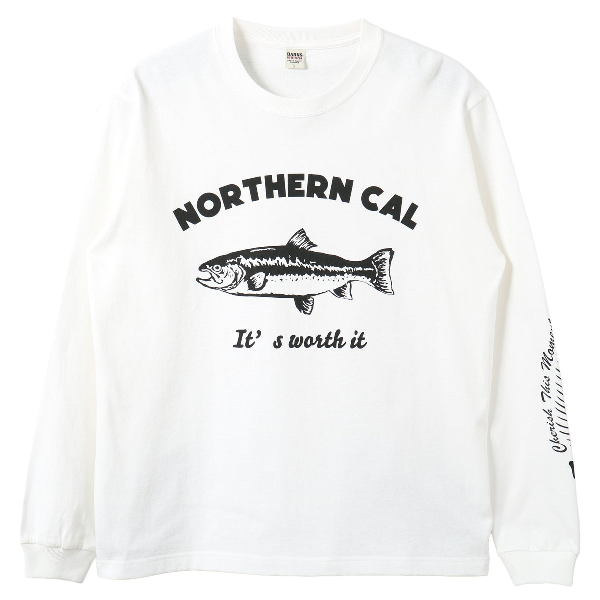 16/- Slaps L/S Print T-shirt【NORTHERN CAL】BR-26125 – BARNS 