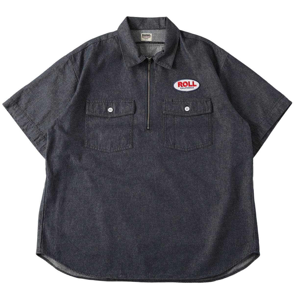 Worker Half Zip S/S Shirt【ROLL】BR-25210 – BARNS OUTFITTERS