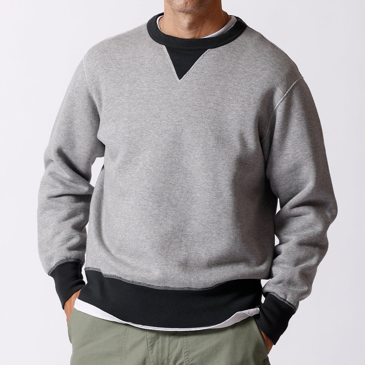 【NEW MODEL】COZUN 2-Tone Sweatshirt BR-3300