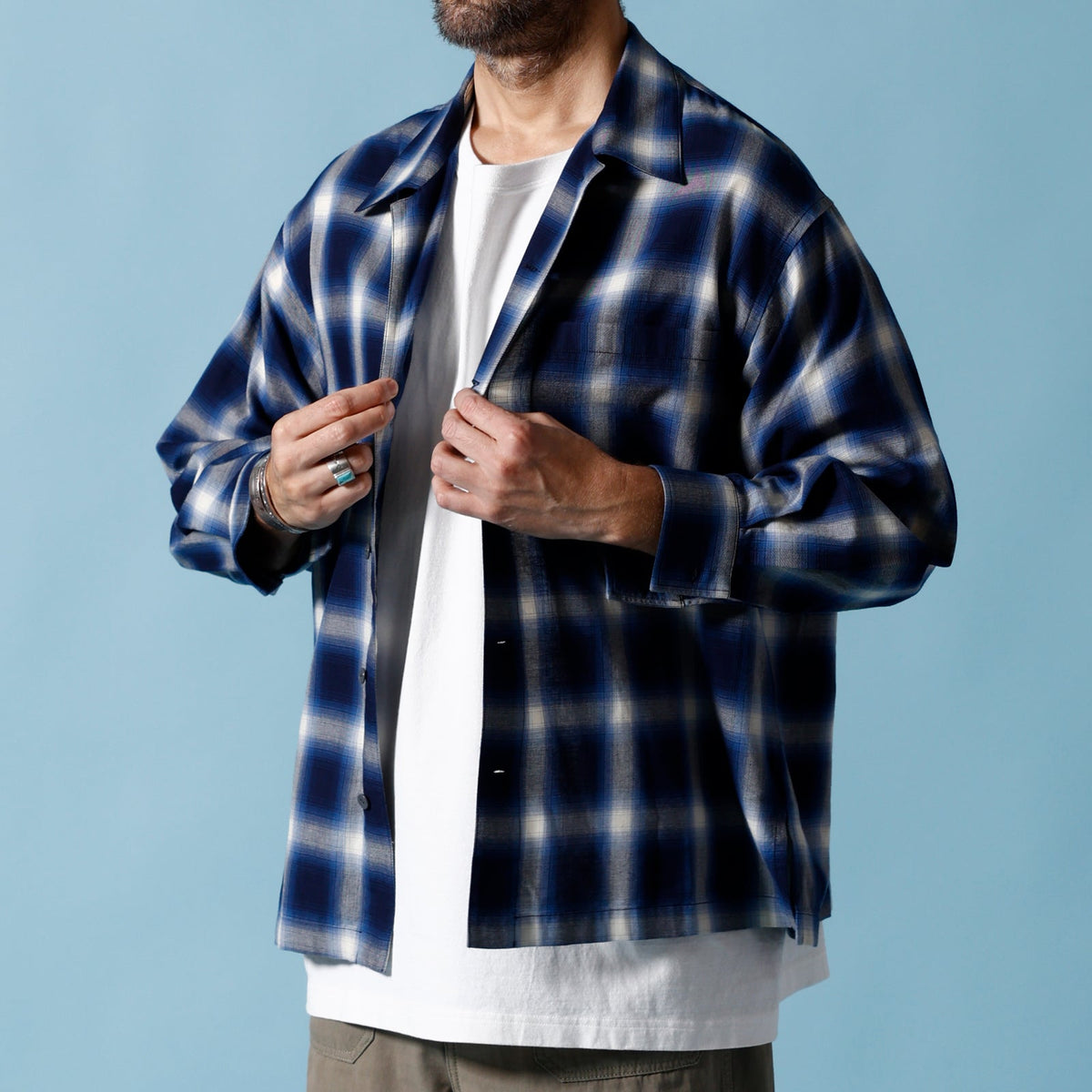 Ombre Check Shirt BR-24140