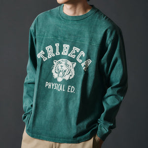 
                  
                    Load image into gallery viewer 【Pigment Dye】14/- G.O.A.T L/S Football T-shirt【TRIBECA】BR-25341
                  
                