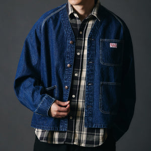 
                  
                    Load image into gallery viewer BARNS OUTFITTERS × BIGMAC Denim Engineer Jacket【Collaboration】BR-25370
                  
                