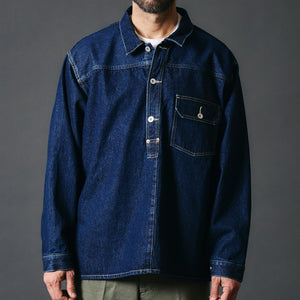 
                  
                    Load image into gallery viewer 40s T-Back Pullover Denim Jacket BR-24378
                  
                