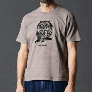 
                  
                    Load image into gallery viewer 【Pigment Dye】Summer S/S Print T-shirt【OWL】BR-24305
                  
                