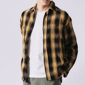 
                  
                    Load image into gallery viewer Heavy Ombre Flannel Shirt BR-24328
                  
                