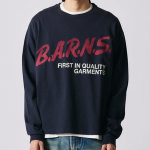 
                  
                    Load image into gallery viewer Boxy L/S Print T-shirt【B.A.R.N.S.】BR-25404
                  
                