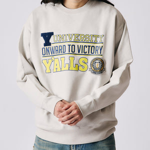
                  
                    Load image into gallery viewer 【Pigment Dye】Athletic Crewneck Print Sweatshirt【Y&amp;#39;ALLS】BR-25462
                  
                