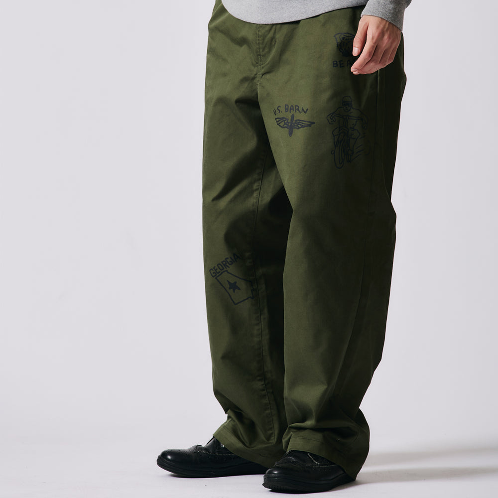 
                  
                    Load image into gallery viewer Authentic T/C Chino Print Pants BR-25442
                  
                