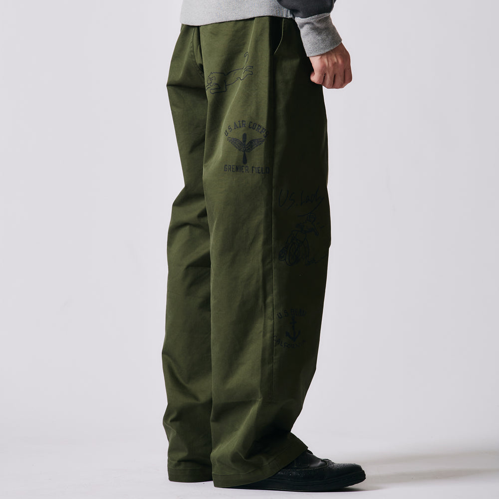 
                  
                    Load image into gallery viewer Authentic T/C Chino Print Pants BR-25442
                  
                