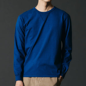 
                  
                    Load image into gallery viewer 【24A/W Seasonal Color】&amp;quot;STANDARD&amp;quot; COZUN Double-V Gusset Crew Neck L/S T-Shirt BR-3043
                  
                