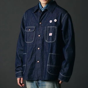 
                  
                    Load image into gallery viewer BARNS OUTFITTERS × BIGMAC Denim Coverall【Collaboration】BR-24421
                  
                