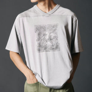 
                  
                    Load image into gallery viewer Cotton Rayon Football S/S Print T-shirt 【Tiger】BR-25143
                  
                