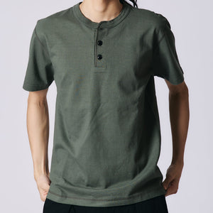 
                  
                    Load image into gallery viewer 【2025 S/S Seasonal Color】“STANDARD” 14/- COZUN Henry Neck T-Shirt【Part2】BR-8146
                  
                