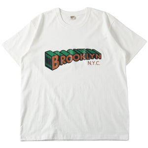 
                  
                    Load image into gallery viewer 16/- Sellout S/S Print T-shirt【BROOKLYN】BR-25301
                  
                