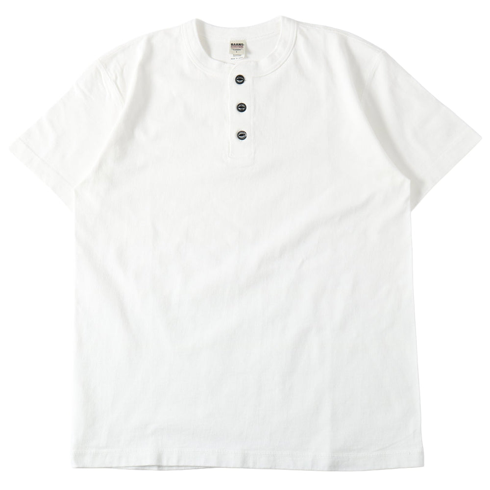 
                  
                    Load image into gallery viewer 【official website exclusive item】“STANDARD” 14/- COZUN Henry Neck T-Shirt【Button Works】BR-8146BW2
                  
                