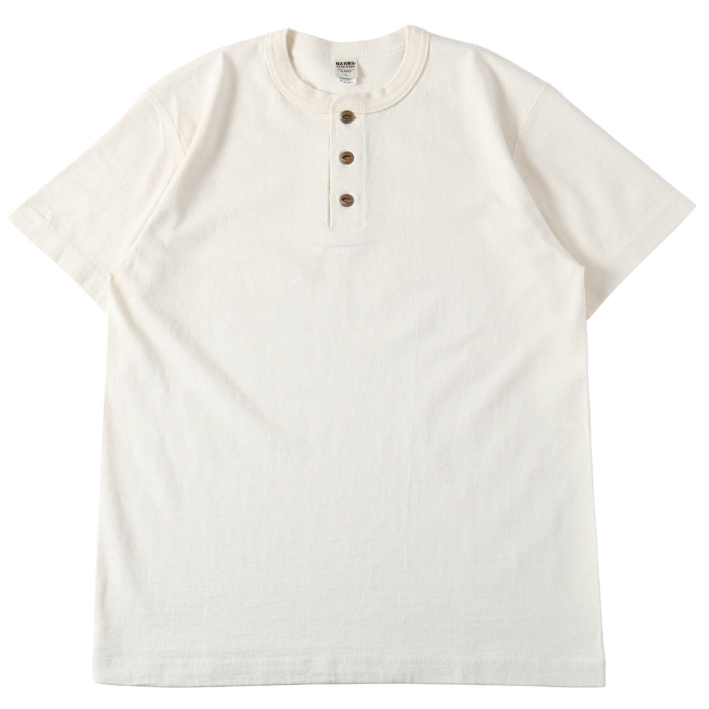 
                  
                    Load image into gallery viewer 【official website exclusive item】“STANDARD” 14/- COZUN Henry Neck T-Shirt【Button Works】BR-8146BW2
                  
                