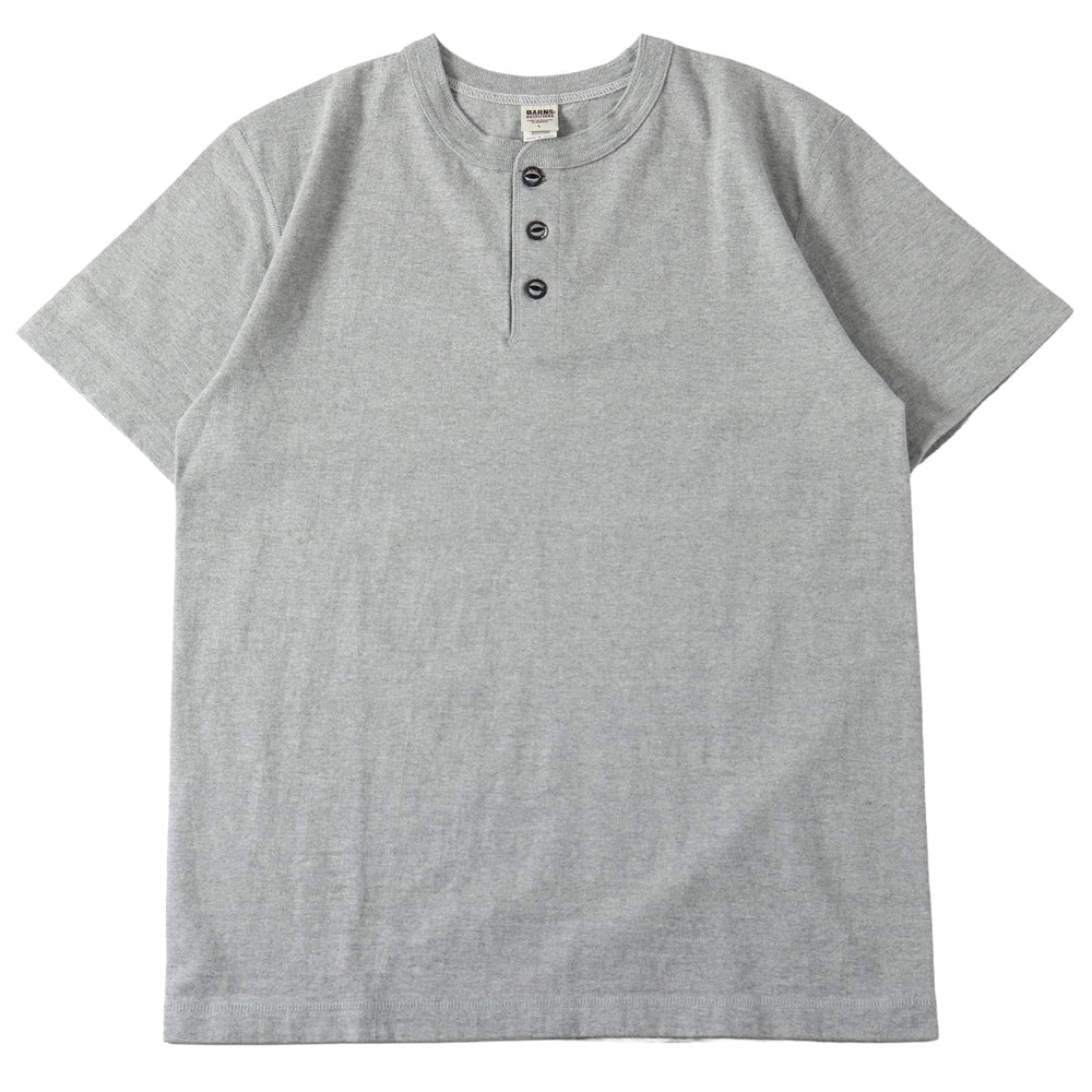 
                  
                    Load image into gallery viewer 【official website exclusive item】“STANDARD” 14/- COZUN Henry Neck T-Shirt【Button Works】BR-8146BW2
                  
                