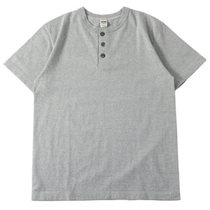 
                  
                    Load image into gallery viewer 【official website exclusive item】“STANDARD” 14/- COZUN Henry Neck T-Shirt【Button Works】BR-8146BW2
                  
                