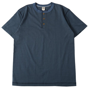 
                  
                    Load image into gallery viewer 【official website exclusive item】“STANDARD” 14/- COZUN Henry Neck T-Shirt【Button Works】BR-8146BW2
                  
                