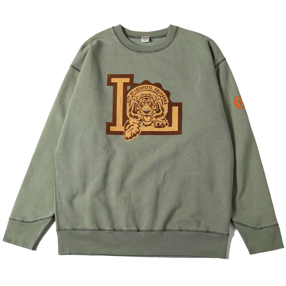 
                  
                    Load image into gallery viewer 【Pigment Dye】Athletic Crewneck Print Sweatshirt【Tigar】BR-24443
                  
                