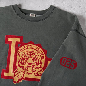 
                  
                    Load image into gallery viewer 【Pigment Dye】Athletic Crewneck Print Sweatshirt【Tigar】BR-24443
                  
                