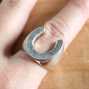 
                  
                    Load image into gallery viewer 【NORTH WORKS】10¢ Horseshoe Ring BR-8462
                  
                