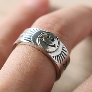 
                  
                    Load image into gallery viewer 【NORTH WORKS】Smile The Sun Ring BR-6006W
                  
                