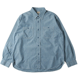 
                  
                    Load image into gallery viewer 【Mickey Mouse】40&amp;#39;s Indigo Naval L/S Shirt【Special Item】BR-25340
                  
                