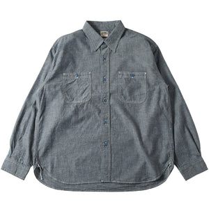 
                  
                    Load image into gallery viewer 【Mickey Mouse】40&amp;#39;s Indigo Naval L/S Shirt【Special Item】BR-25340
                  
                