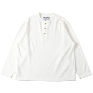 
                  
                    Load image into gallery viewer 【Button Works】Super Heavy Thermal Henley Neck L/S T-shirt【BARNS HIGHEST】BH253001
                  
                