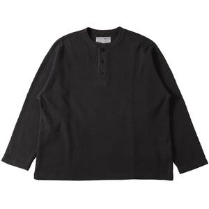 
                  
                    Load image into gallery viewer 【Button Works】Super Heavy Thermal Henley Neck L/S T-shirt【BARNS HIGHEST】BH253001
                  
                