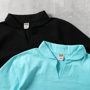 
                  
                    Load image into gallery viewer 【Season Color】“STANDARD” COZUN Skipper Neck Polo T-Shirt BR-7100
                  
                