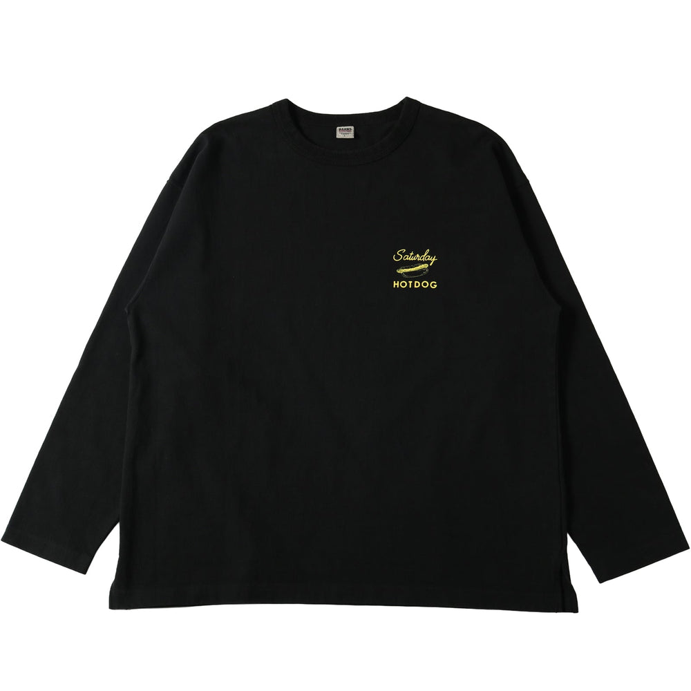 
                  
                    Load image into gallery viewer 10/- 90&amp;#39;s Heavy Weight L/S Print T-shirt【Saturday HOTDOG】BR-25333
                  
                