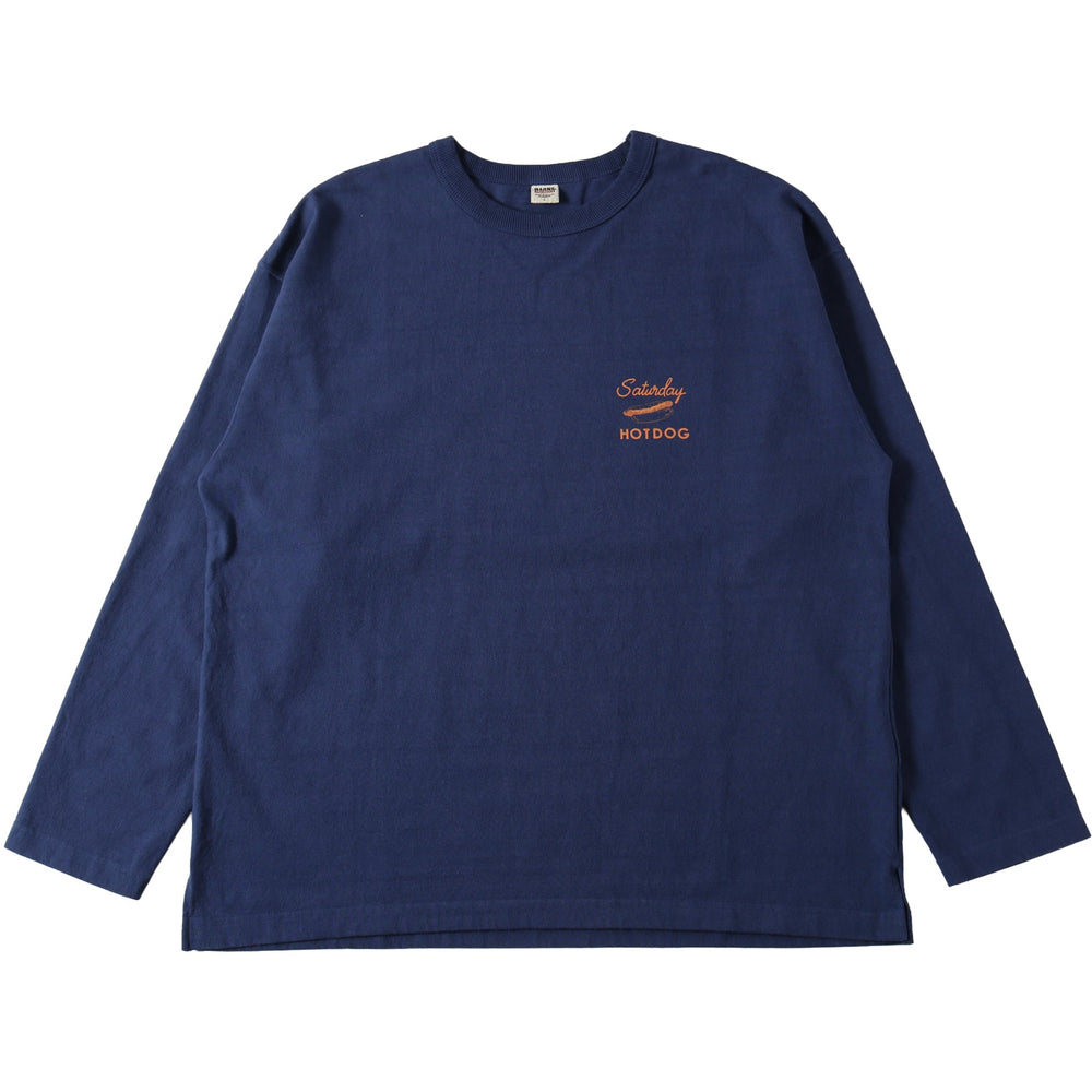 
                  
                    Load image into gallery viewer 10/- 90&amp;#39;s Heavy Weight L/S Print T-shirt【Saturday HOTDOG】BR-25333
                  
                