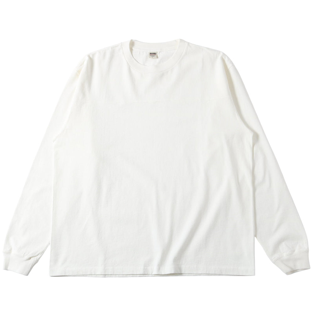 
                  
                    Load image into gallery viewer 【Pigment Dye】14/- G.O.A.T L/S Football T-shirt【Solid Color】BR-25336
                  
                
