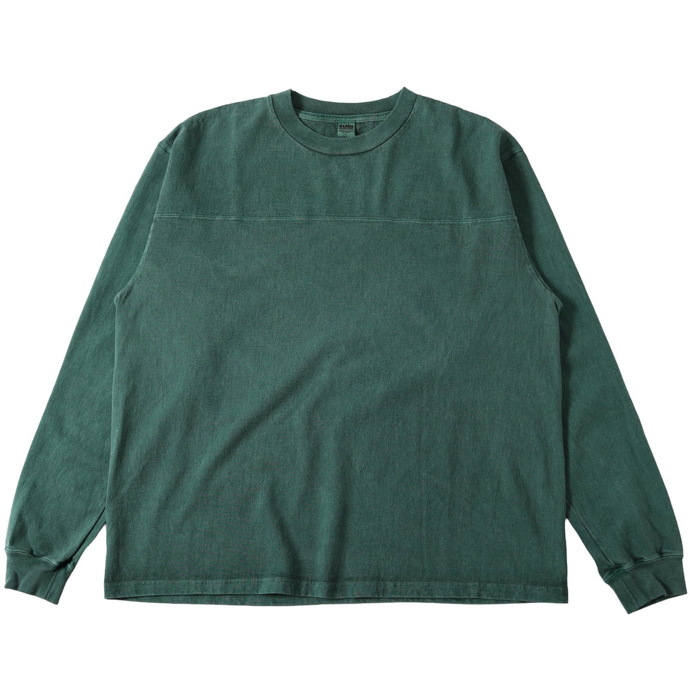 
                  
                    Load image into gallery viewer 【Pigment Dye】14/- G.O.A.T L/S Football T-shirt【Solid Color】BR-25336
                  
                