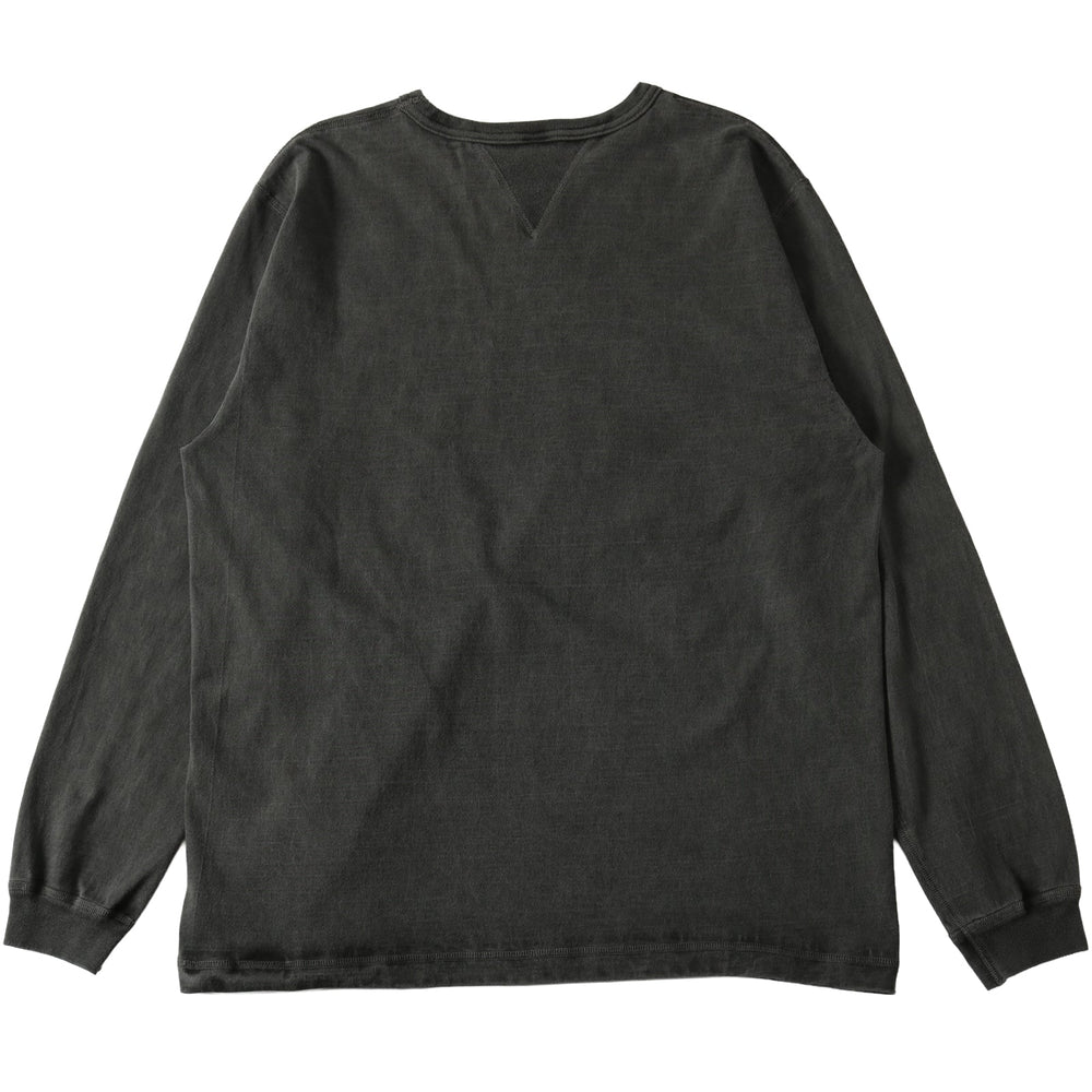
                  
                    Load image into gallery viewer 【2025 Seasonal Color】“STANDARD” 14/- COZUN  Double-V Gusset Crew Neck L/S T-Shirt【Pigment Dye】BR-3043PG
                  
                