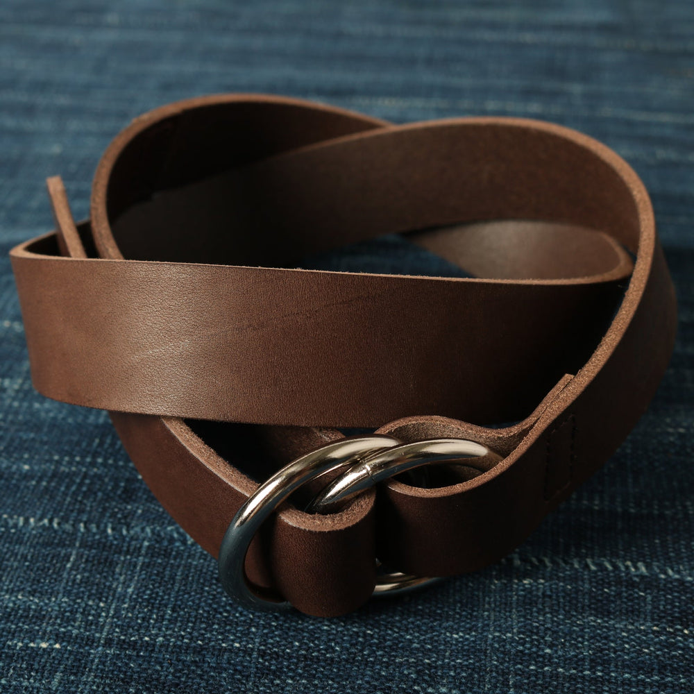 Himeji Leather】30mm Double Ring Belt LE-4350 – BARNS OUTFITTERS