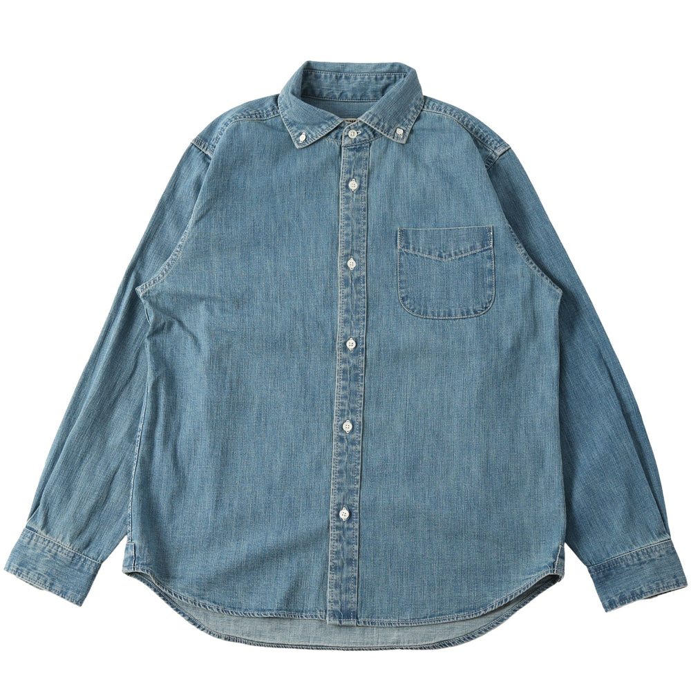 
                  
                    Load image into gallery viewer 8oz Denim Wide Spread Collar B.D. L/S Shirt BR-25338
                  
                