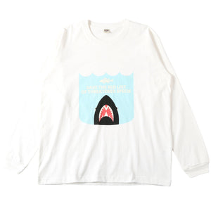 
                  
                    Load image into gallery viewer 16/- HOT-SHOT Print L/S T-shirt 【SAVE THE RED LIST】BR-25422
                  
                