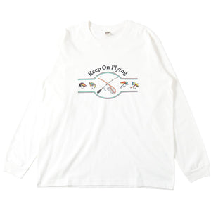 
                  
                    Load image into gallery viewer 16/- HOT-SHOT Print L/S T-shirt 【Keep On Flying】BR-25423
                  
                