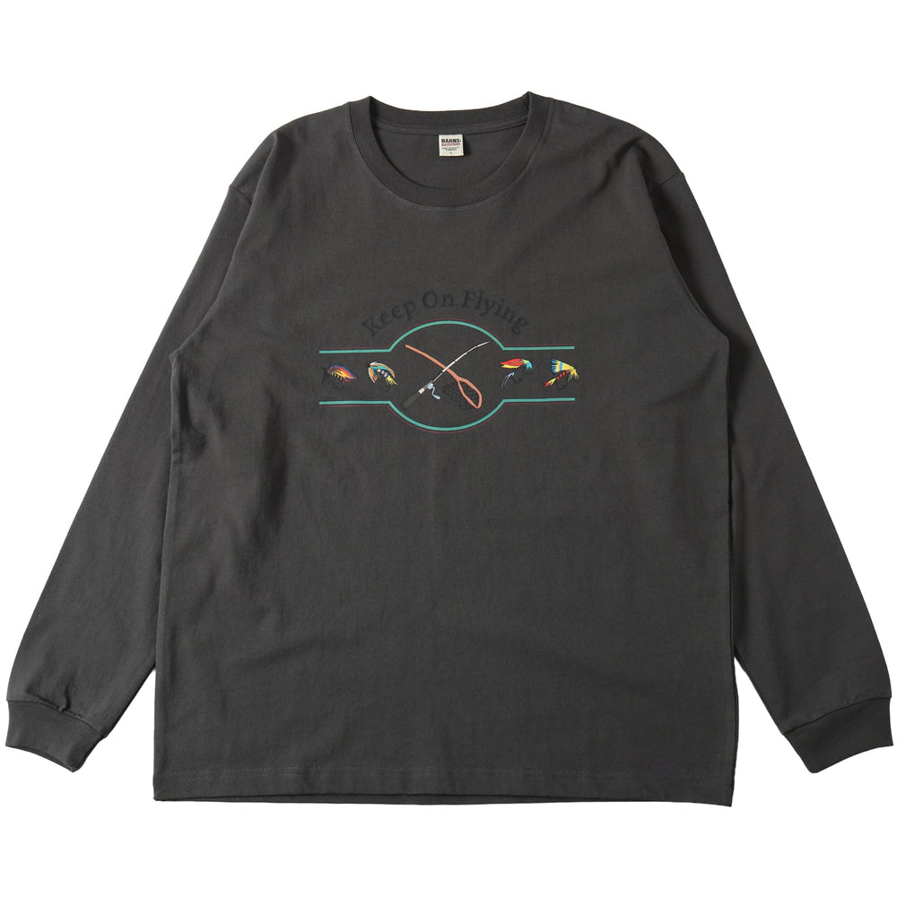 
                  
                    Load image into gallery viewer 16/- HOT-SHOT Print L/S T-shirt 【Keep On Flying】BR-25423
                  
                