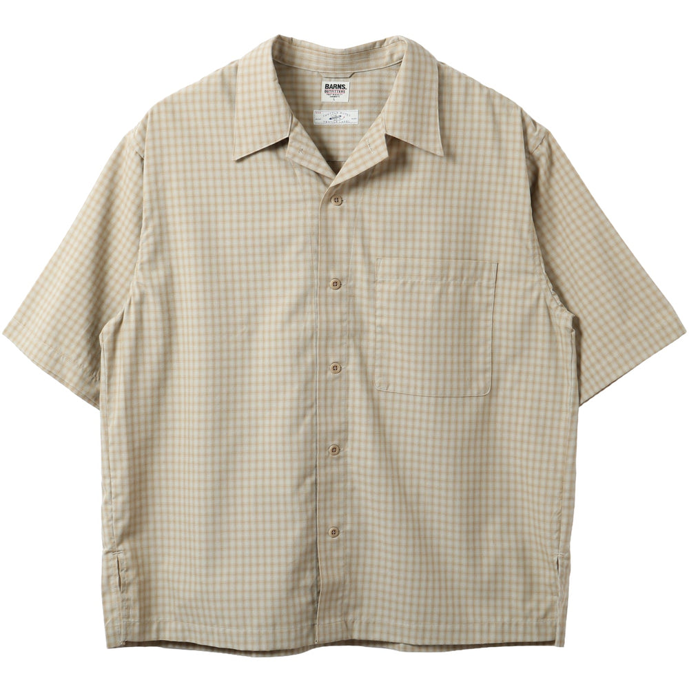 Fade Mini Ombre Check S/S Shirt 【Shuttle notes】BR-26245 – BARNS