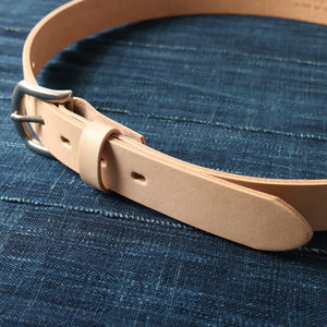 
                  
                    Load image into gallery viewer 【Himeji Leather】30mm Leather Belt【Natural Leather】LE-4346
                  
                