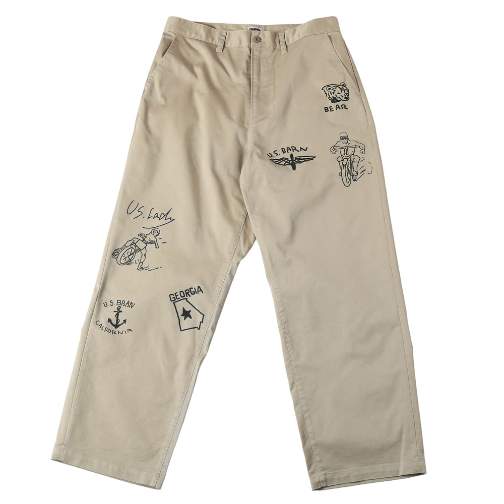 
                  
                    Load image into gallery viewer Authentic T/C Chino Print Pants BR-25442
                  
                